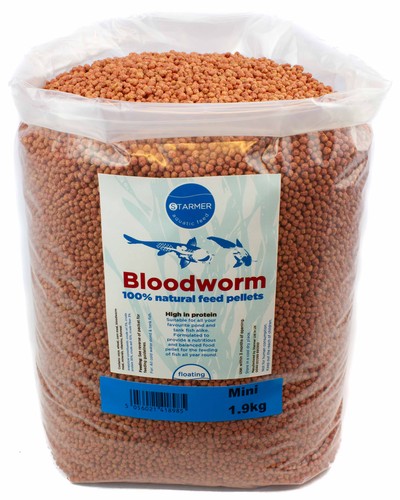 3mm bloodworm floating pellets - bloodworm,