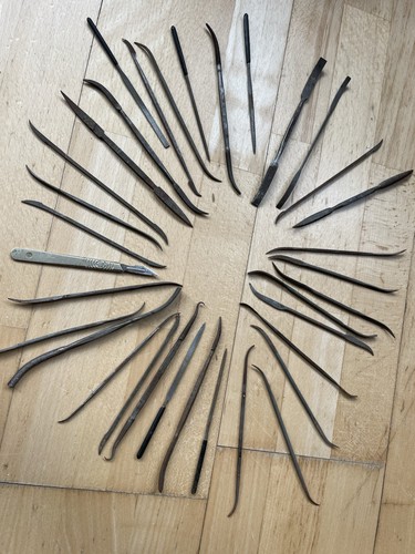 Joblot assorted riffler - riffler, files