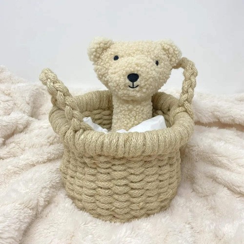 Teddy bear baby rattle - bear,