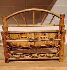 VINTAGE WOODEN BAMBOO RUSTIC