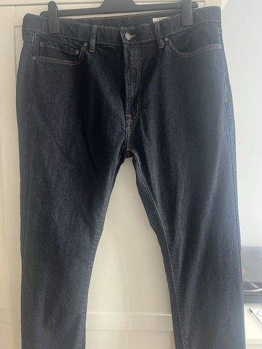 Men dark blue tapered - m&s,