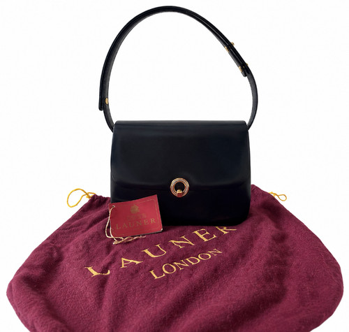 Launer london navy leather - london, top