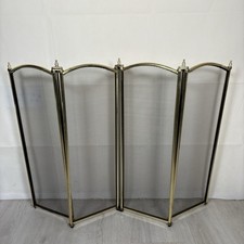 Fire Guard Free Standing Folding Four Pannel Mesh Fireguard