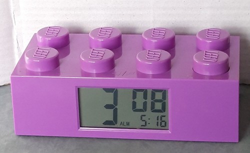 Clock lego friends purple - lego,