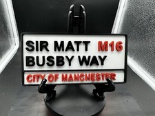 Manchester United FC Sir Matt Busby Way Street Sign 