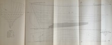 Antique Yacht Plan c1895 – Dixon Kemp Boat Design, Royal Clyde Yacht Club Print