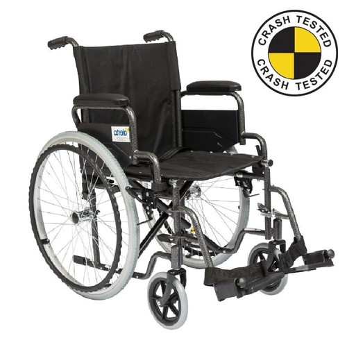 Crash tested wheelchair self - crash,
