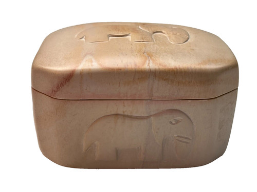 Vintage hand carved - carved, elephant