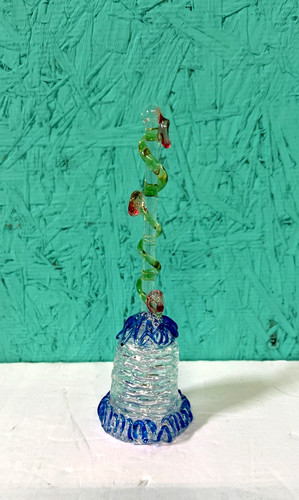 Hand blown glass - glass, swirl