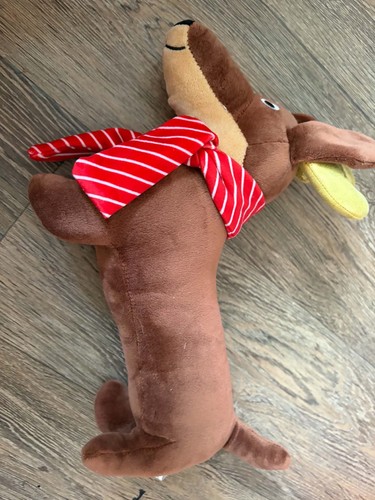Eurowrap dachshund plush 11in - eurowrap,