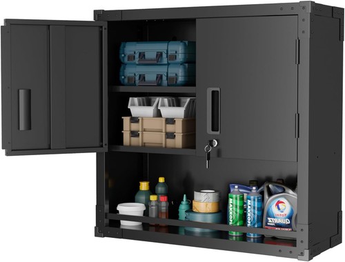 Metal wall cabinet black - metal, cabinet,black