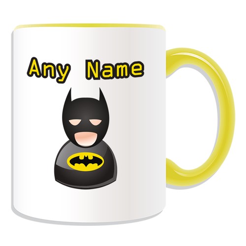 Personalised gift batman mug - personalised,