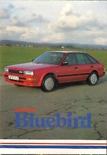 Nissan Bluebird 1987 UK Market Foldout Sales Brochure L LX SLX SGX Turbo Estate