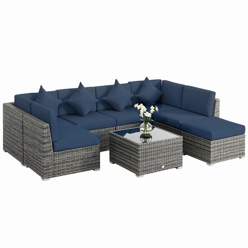 Outsunny pieces patio rattan - 8,