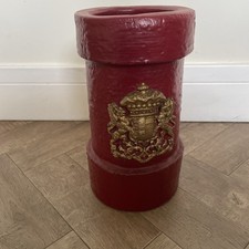 Vintage Cordite Gunpowder Carrier Royal Crest Red Resto / Repo ? WW1 WW2 antique