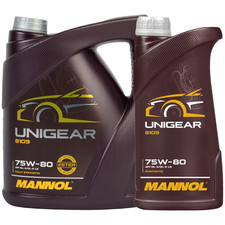 MANNOL Unigear 75W-80 GL-4/GL-5 LS Synthetic 8109 Manual Transmission 5L + 1L