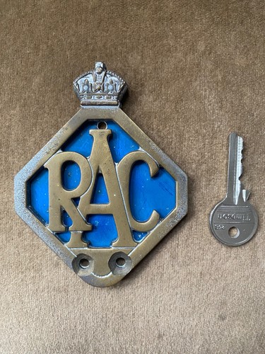 Vintage rac car grille badge - rac,