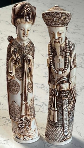 Chinese hand carved resin - chinese, hand-carved