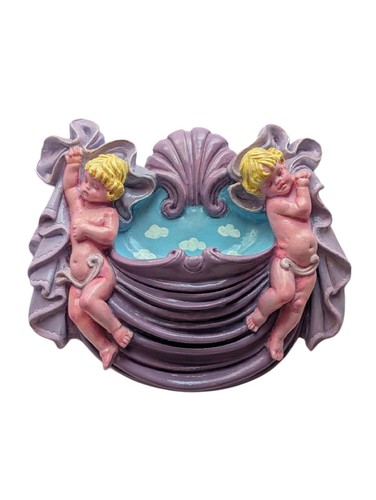 Hand painted cherub rococo - cherub,