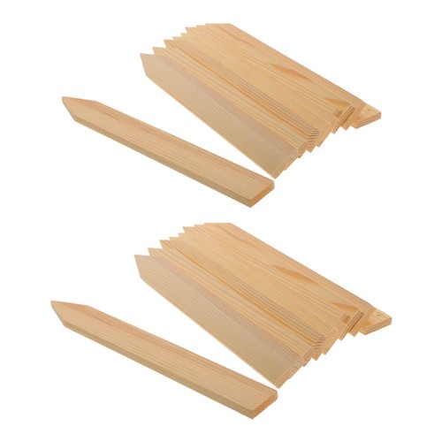Pcs wooden garden stakes - ,