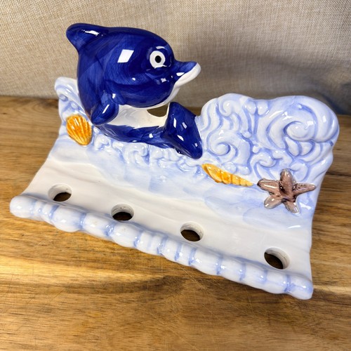 Vintage 90s ceramic dolphin - 90s,