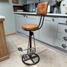 Retro Recycled Bar Stool with