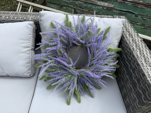 Home made lavender wreath - lavender,