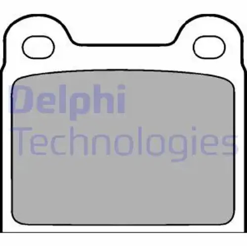 Brake pads organic lp18 delphi - brake,