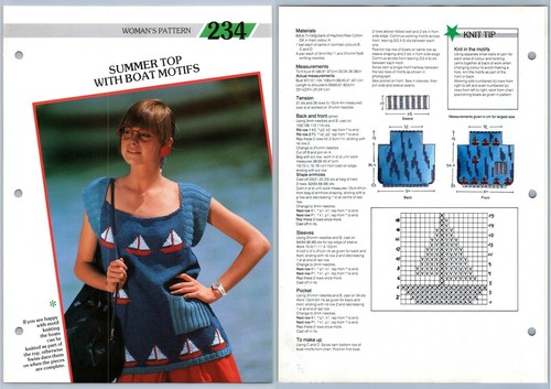 Summer top with boat - with, motifs