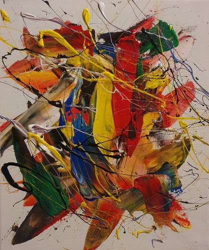 Abstract painting canvas - abstract,