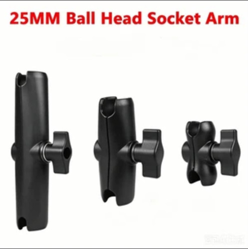 Double socket ram mount - double,