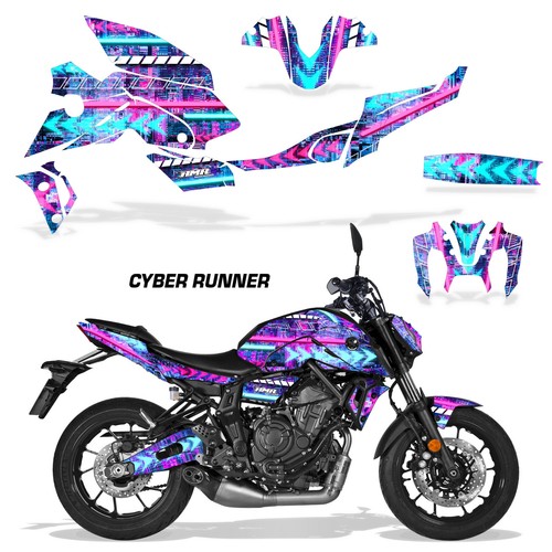 Street bike graphic decals - bike,
