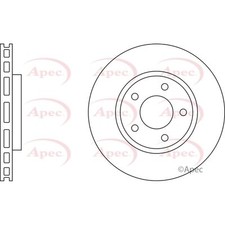 2x Brake Discs Vented For
