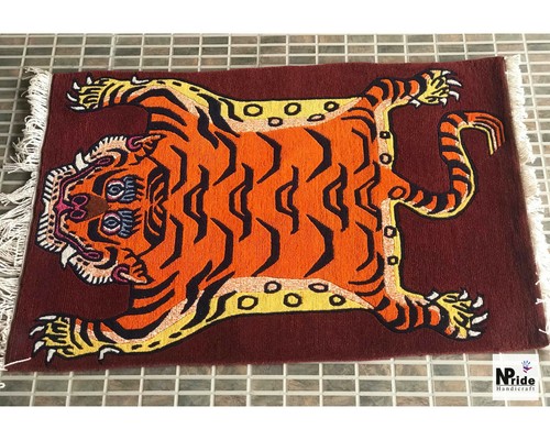 Handmade tibetan tiger - tiger, rug