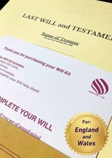 BASIC LAST WILL & TESTAMENT KIT - NEW DIY 2025 Simple Will for 1 Person