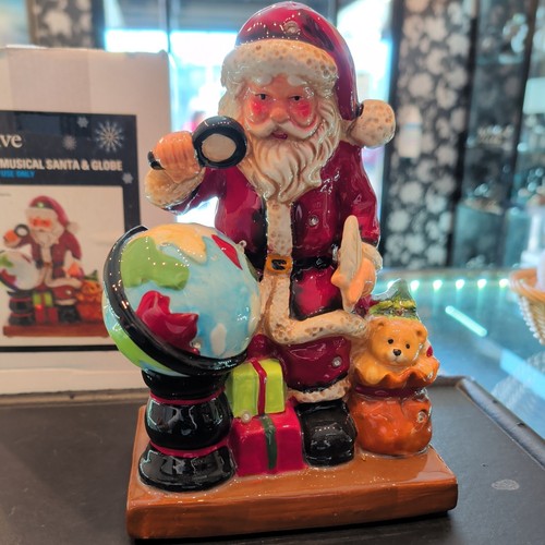 22cm lit musical santa - 22cm,