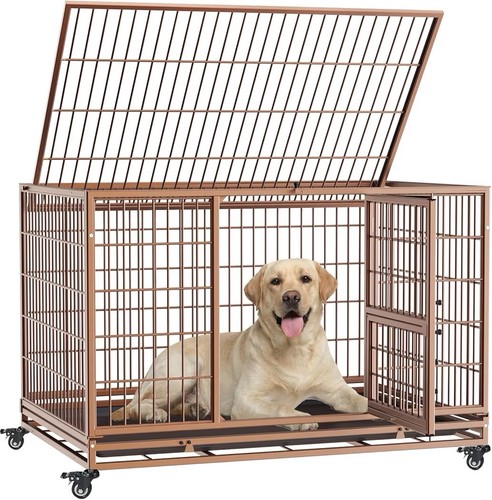 Dog cage black steel - cage,