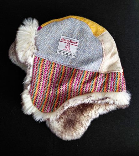 Harris tweed trapper hat ear - harris,