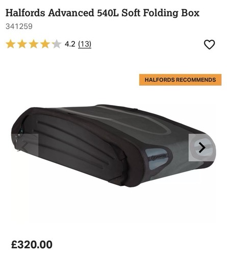 Halfords advanced big 540ltr - advanced,