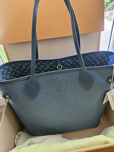 Louis vuitton blue denim epi - louis,