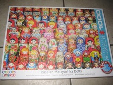 EUROGRAPHICS JIGSAW PUZZLE  - RUSSIAN MATRYOSHKA DOLLS - 1000 PIECES COMPLETE