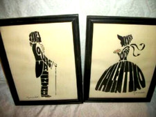 1920s Silhouette Bride Groom