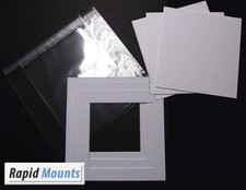 Square Mounts + Backing and Bags-. Sizes 6x6" - 12x12" kits