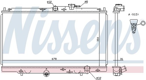 Radiator engine cooling for - engine,