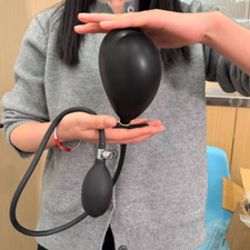 Inflatable rubber oral gag - inflatable,