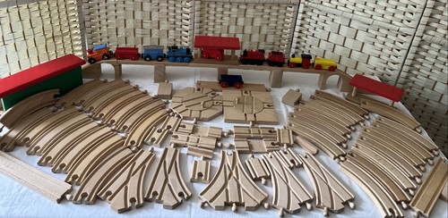 Wooden train set bundle piece - wooden,