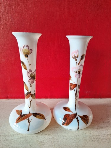 Victorian milk vases - victorian, with