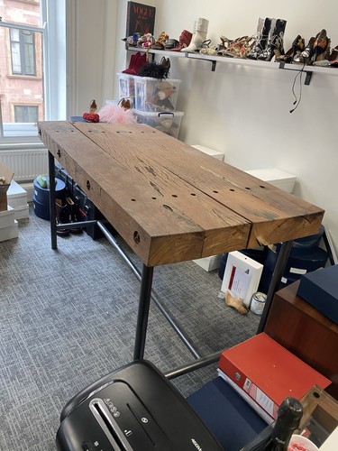 Solid wood rustic table - wood,