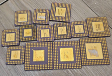 Lot Of 13 Vintage Gold Cap