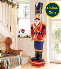 Christmas LED Nutcracker Soldier 5Ft 3 Tall Life Size Covered Outdoor Indoor